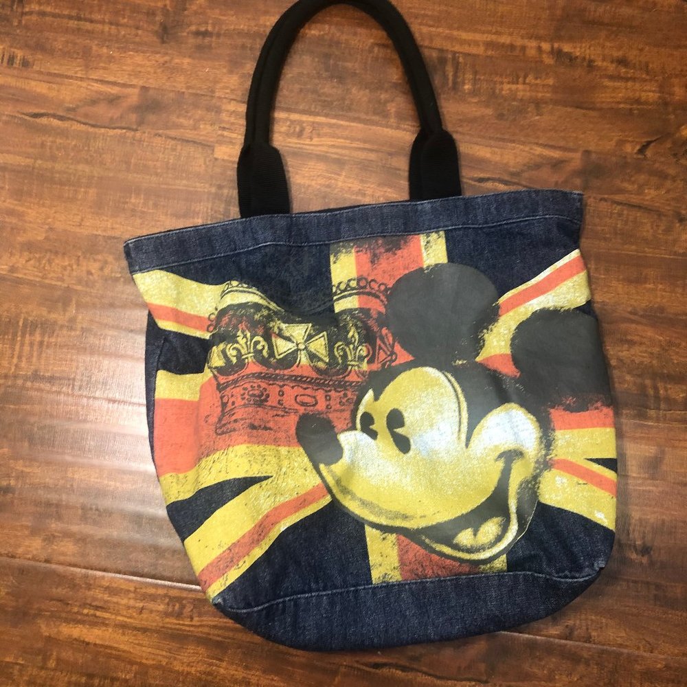 Disney Parks Mickey Mouse British Flag Bag